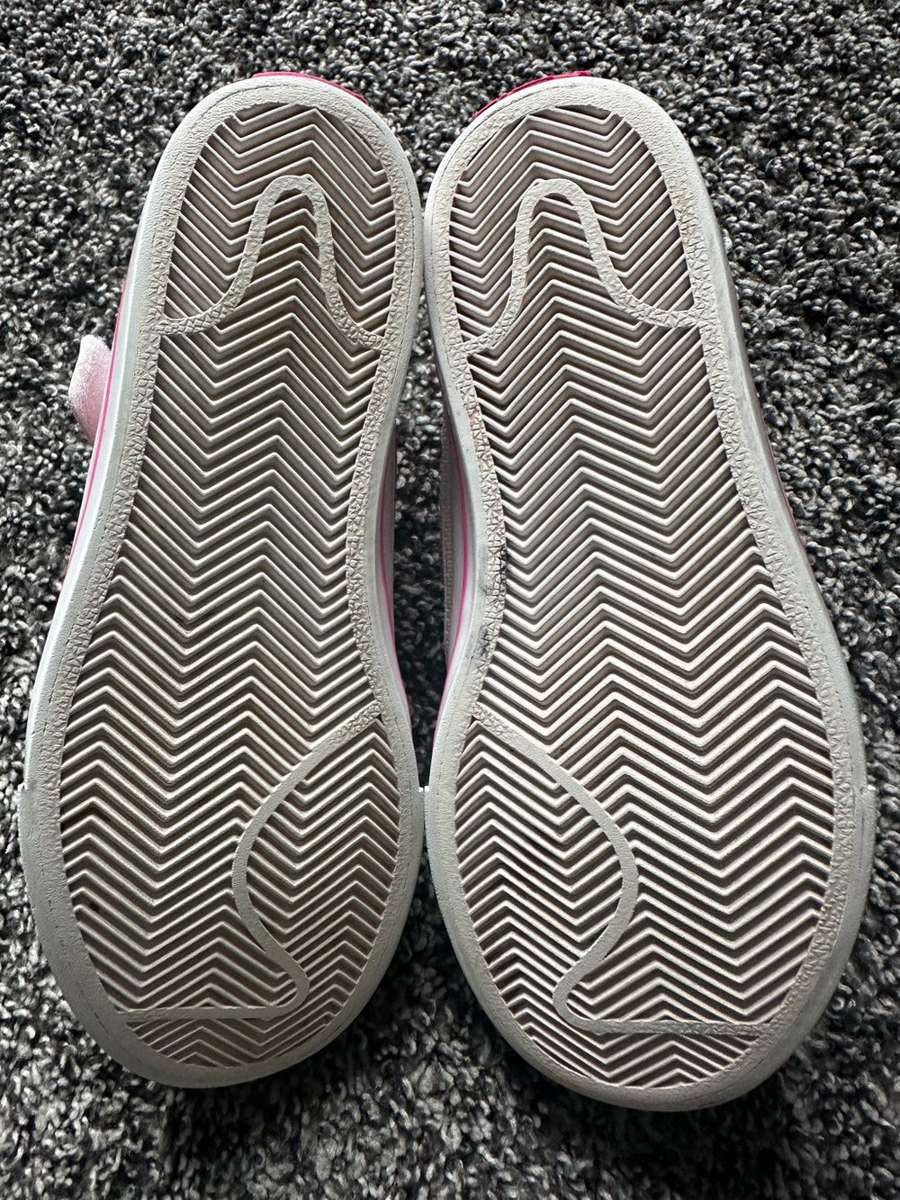 Nike Court Legacy White Hot Pink Sneakers Size 1 Youth - Picture 6 of 7